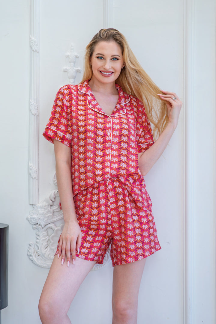 Casual Nightwear Two-Piece - Fashionable Printed Loungewear Set